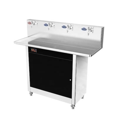 Automatic 35L Stainless Steel Water Cooler , Pou Water Dispenser With 4 Faucets